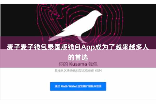 麦子麦子钱包泰国版钱包App成为了越来越多人的首选